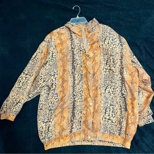 Vintage Oversized MultiPattern Sporty Jacket